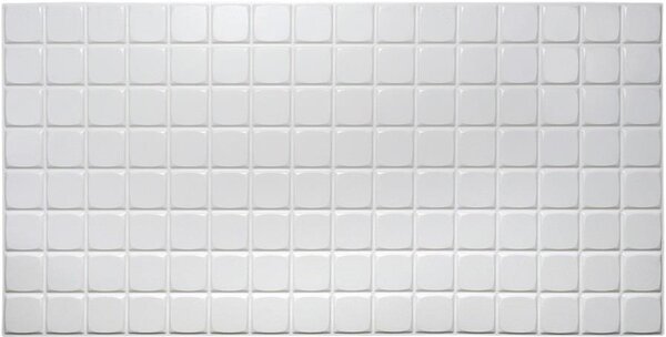 Obkladové panely 3D PVC TP10009957, cena za kus, rozmer 960 x 480 mm, mozaika biela malá, GRACE
