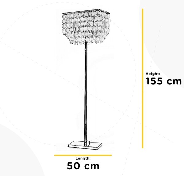 ONLI - Stojacia lampa MAKANI 4xE14/6W/230V