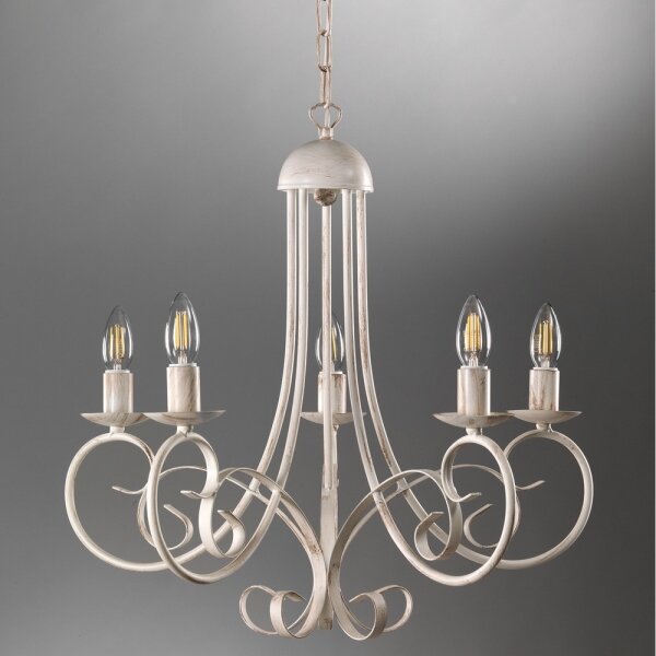 ONLI - Luster na reťazi POMPEI 5xE14/6W/230V krémový