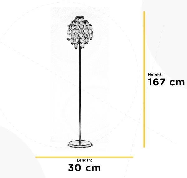 ONLI - Stojacia lampa RUBEN 2xE27/22W/230V