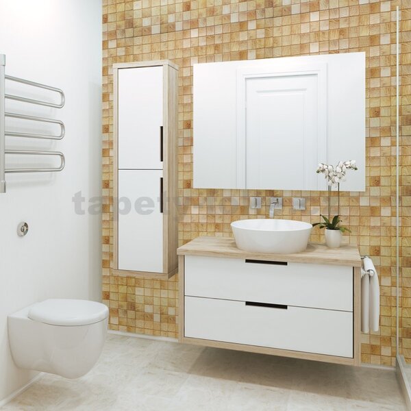 Obkladové panely 3D PVC TP10013961, rozměr 955 x 480 mm, obkladové dřevo bělené, GRACE