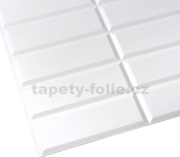Obkladové panely 3D PVC TP10014036, rozměr 955 x 480 mm, obklad bílý Metrostyle, GRACE