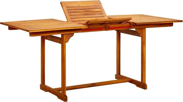Maison Exclusive - Záhradný jedálenský stôl (120-170)x80x75 cm masívne akáciové drevo