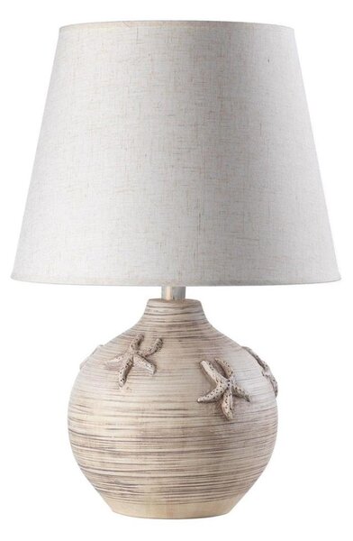 ONLI - Stolná lampa MARINA 1xE27/22W/230V béžová/ biela 60 cm