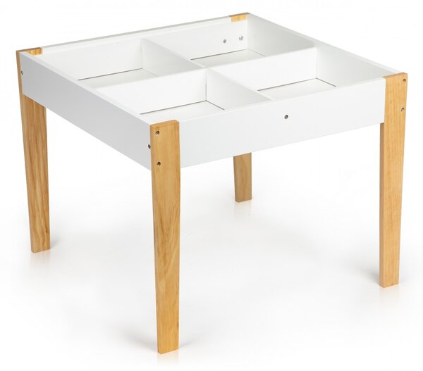 Detský stolík s 2 stoličkami Ecotoys Patrys biely