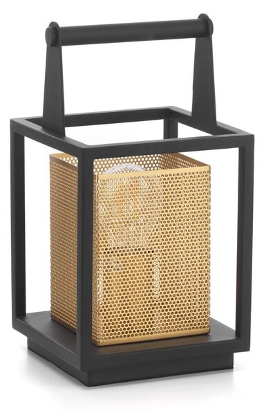 ONLI - Stolná lampa MALIK 1xE27/22W/230V 29 cm zlatá/čierna
