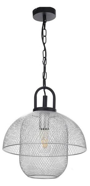 ONLI - Luster na reťazi ZAIR 1xE27/22W/230V čierna/strieborná