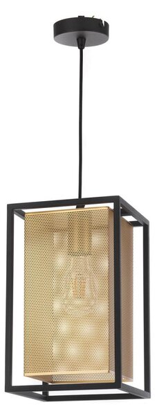 ONLI - Luster na lanku MALIK 1xE27/22W/230V zlatá/čierna