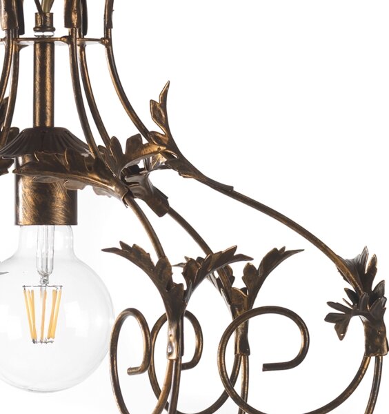 ONLI - Luster na reťazi CONTESSA 1xE27/22W/230V bronzová