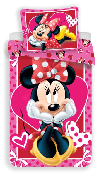 Detské obliečky Minnie Mouse 09 140x200 70x90 cm 100% Bavlna Jerry Fabrics