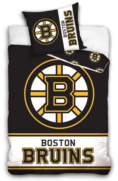 NHL Mikroplyšové obliečky Boston Bruins 140x200/70x90 cm