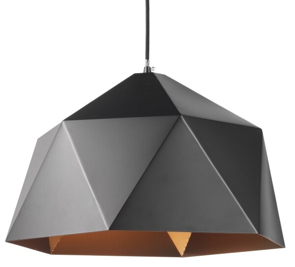 ONLI - Luster na lanku YONG 1xE27/22W/230V čierna pr. 46 cm