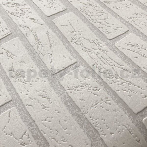 Vinylové tapety na zeď Imitations 9044-3, rozměr 10,05 m x 0,53 cm, cihla bílá, Erismann
