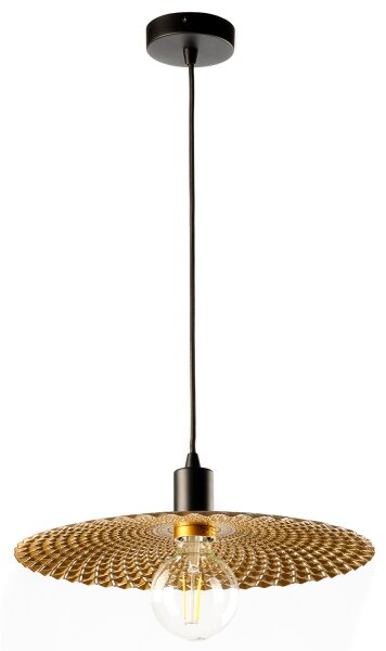 ONLI - Luster na lanku GOLDEN 1xE27/22W/230V zlatá/čierna
