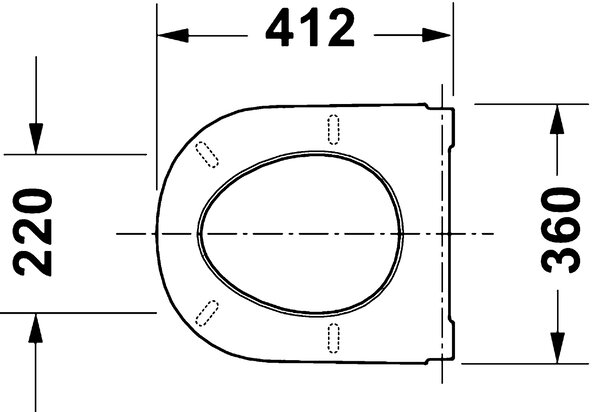 Duravit D-Code - WC sedátko 420x360x40 mm, SoftClose, biela 0028390000