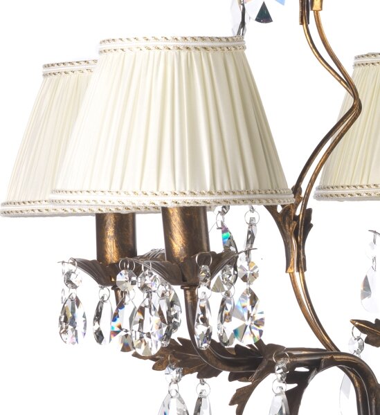 ONLI - Luster na reťazi KAREN 5xE14/6W/230V bronzová