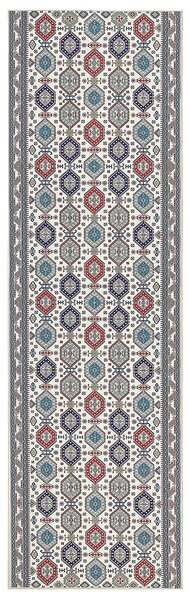 Koberec behúň viacfarebný polyester 60 x 200 cm orientálny vzor protišmykový vintage moderný štýl predsieň