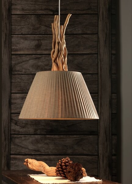ONLI - Luster na lanku WOODY 1xE27/22W/230V