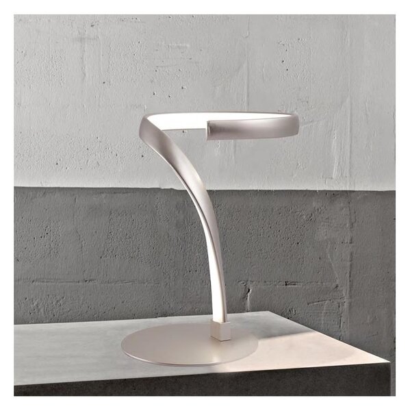 ONLI - LED Stolná lampa INFINITY LED/12W/230V 4500K 24 cm matný chróm