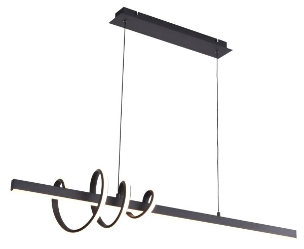 ONLI - LED Luster na lanku SWING LED/30W/230V 4000K čierna