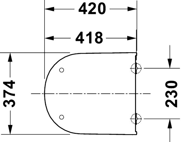 Duravit D-Code - WC sedátko 420x360x40 mm, SoftClose, biela 0028390000