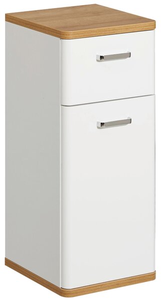 SPODNÁ SKRINKA, biela, biela, farba duba, 30/72/33 cm Xora - Kúpeľňové skrinky