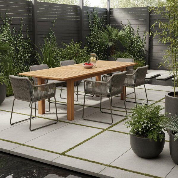 ZÁHRADNÝ STÔL, drevo, 180-260/100/75 cm Gardenson - Online Only záhrada, Online Only