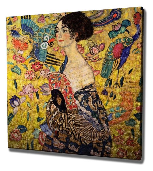 Wallity Reprodukcia obrazu Lady with fan KC242 45x45 cm