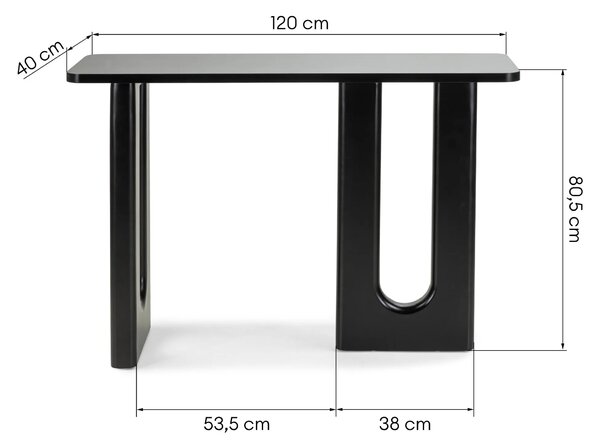 Hector Konferenčný stolík Lichi 120 cm čierny