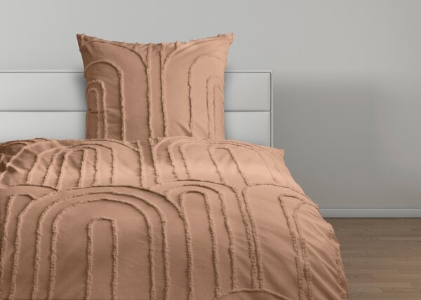 POSTEĽNÁ BIELIZEŇ, renforcé, svetlohnedá, 135/200 cm Ambiente - Online Only bytové doplnky, Online Only
