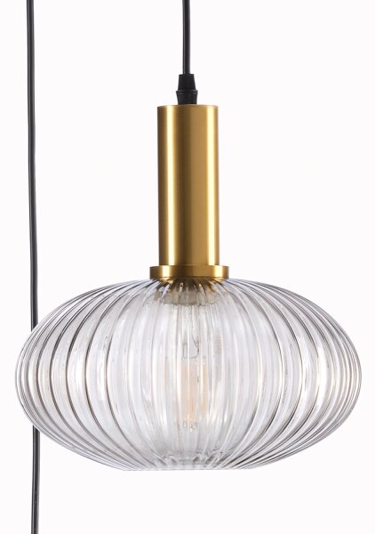 ONLI - Luster na lanku DOROTY 1xE27/22W/230V modrá/zlatá