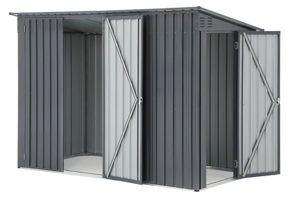 Záhradný domček na náradie Avenberg 2,43 × 1,12 m antracit