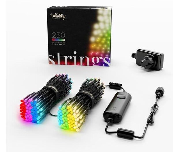 Twinkly TWS250SPP-BEU - LED RGB Vonkajšia svetelná reťaz 250xLED 23,5m IP44 Wi-Fi
