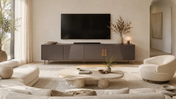 LivinHill TV stolík Stilig ST101B 200 cm grafit/zlatý