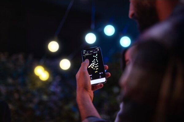 Twinkly TWF020GOP-BEU - LED Vonkajšia dekoratívna reťaz 20xLED 14m IP44 Wi-Fi