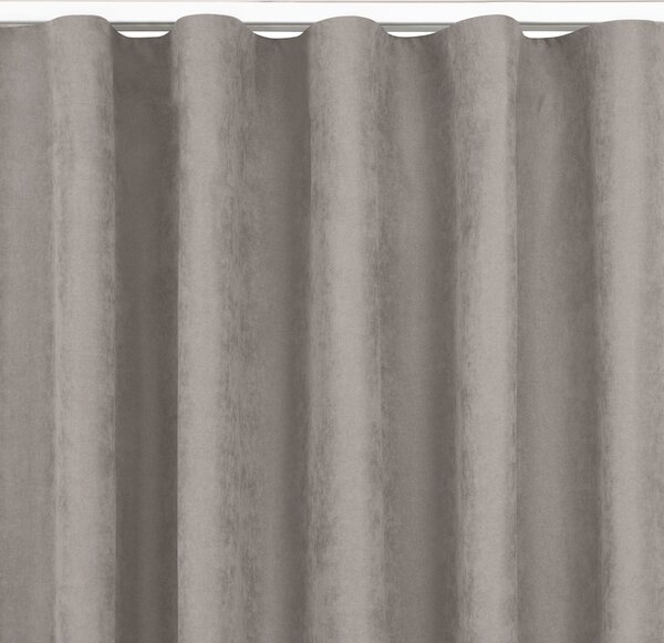 Filumi Záves MILANA s riasiacou páskou Wave 7 cm cappuccino, veľkosť 220x225