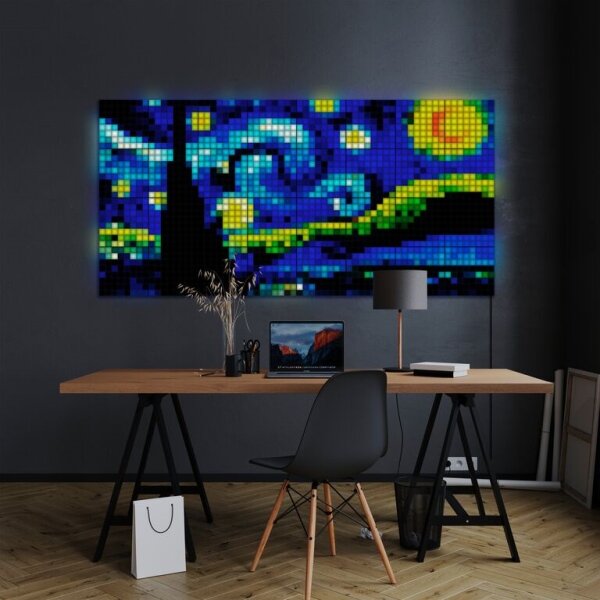 Twinkly TWQ064STW-07-BEU - SADA 6xLED RGB Panel SQUARES 64xLED 16x16 cm Wi-Fi