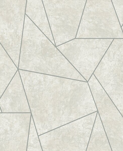 Sivo-strieborná geometrická vliesová tapeta na stenu, MD7183, Modern Metals, York