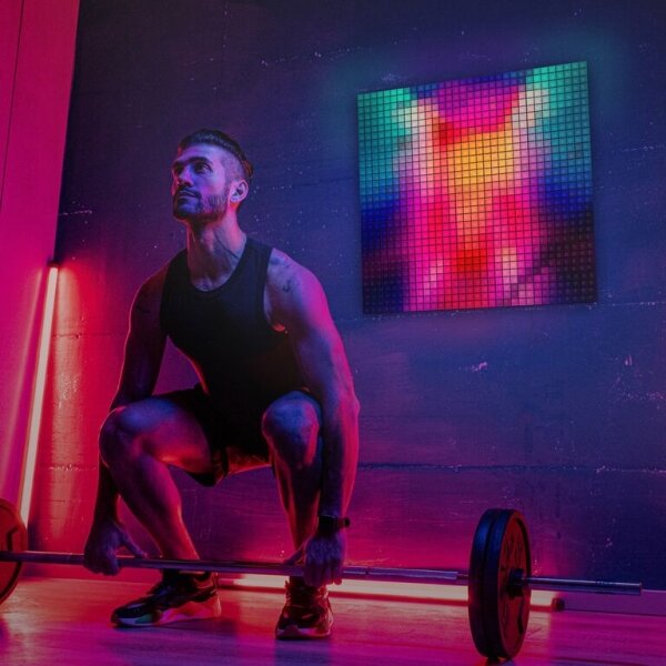 Twinkly TWQ064STW-07-BEU - SADA 6xLED RGB Panel SQUARES 64xLED 16x16 cm Wi-Fi