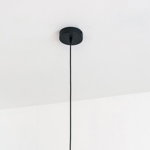 Luster na lanku VESPER 1xE27/15W/230 priemer 30 cm čierna/zlatá