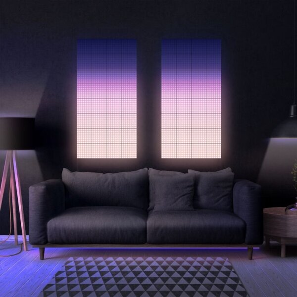Twinkly TWQ064STW-07-BEU - SADA 6xLED RGB Panel SQUARES 64xLED 16x16 cm Wi-Fi