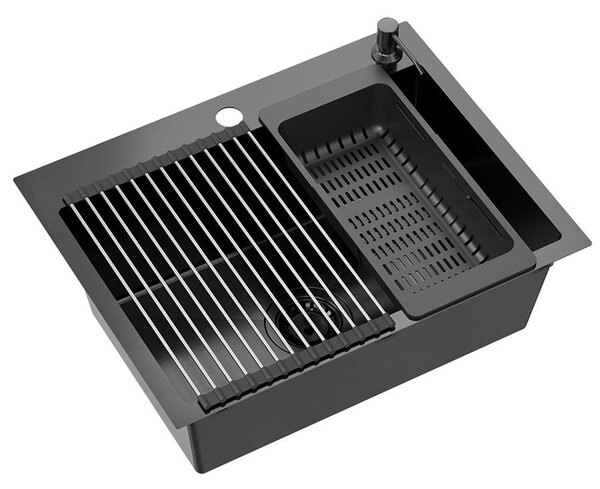 Oceľové umývadlo LUKE 110 WORKSTATION Black