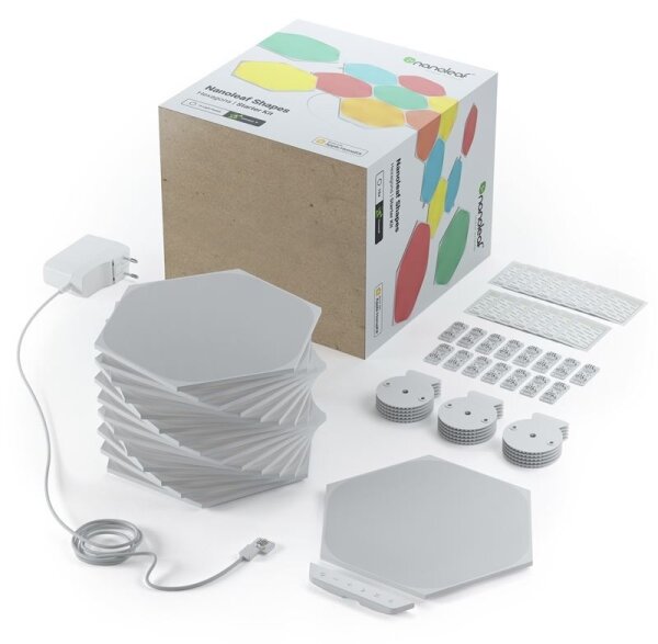 Nanoleaf NL42-6002HX-15PK - SADA 15x LED RGB Stmievateľný panel LED/2W/230V