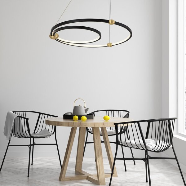 TooLight Stropné svietidlo Black Ring APP692-30-50