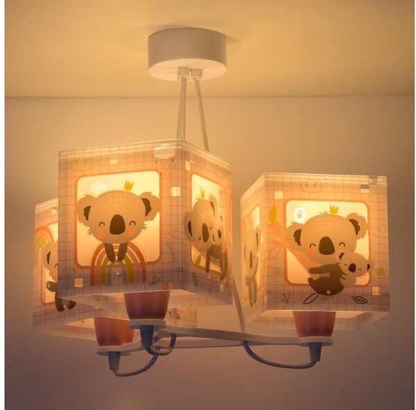 Dalber 63267S - Detský luster KOALA 3xE27/60W/230V