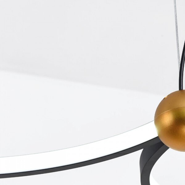 TooLight Stropné svietidlo Black Ring