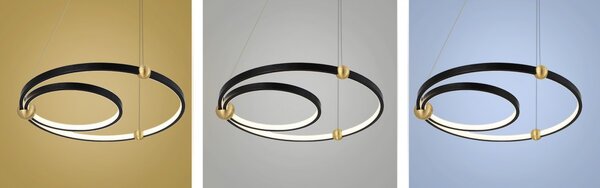 TooLight Stropné svietidlo Black Ring APP692-30-50