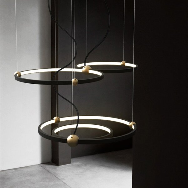 TooLight Stropné svietidlo Black Ring APP692-30-50