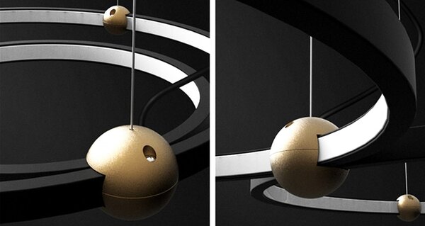 TooLight Stropné svietidlo Black Ring APP692-30-50