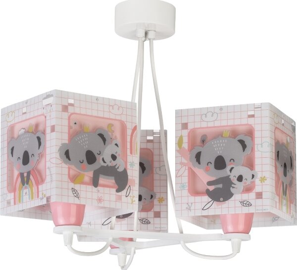 Dalber 63267S - Detský luster KOALA 3xE27/60W/230V